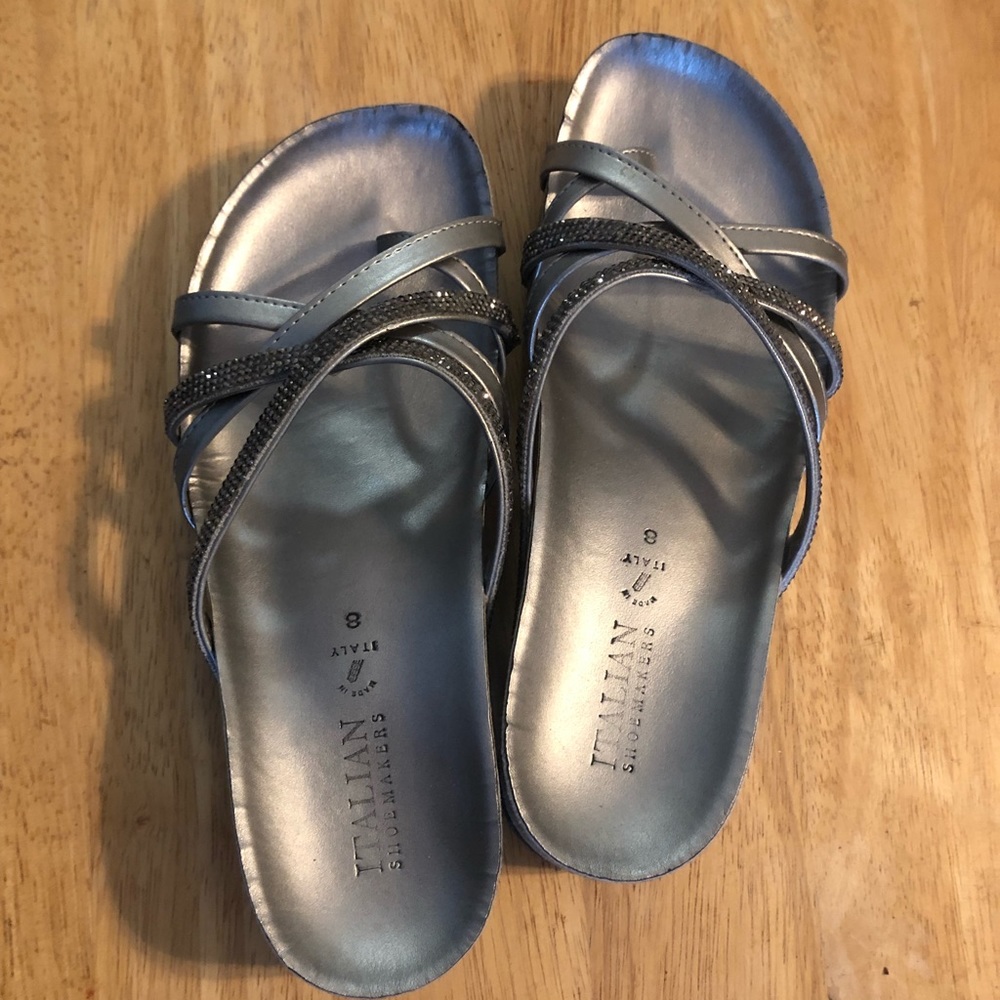 Silver shoes